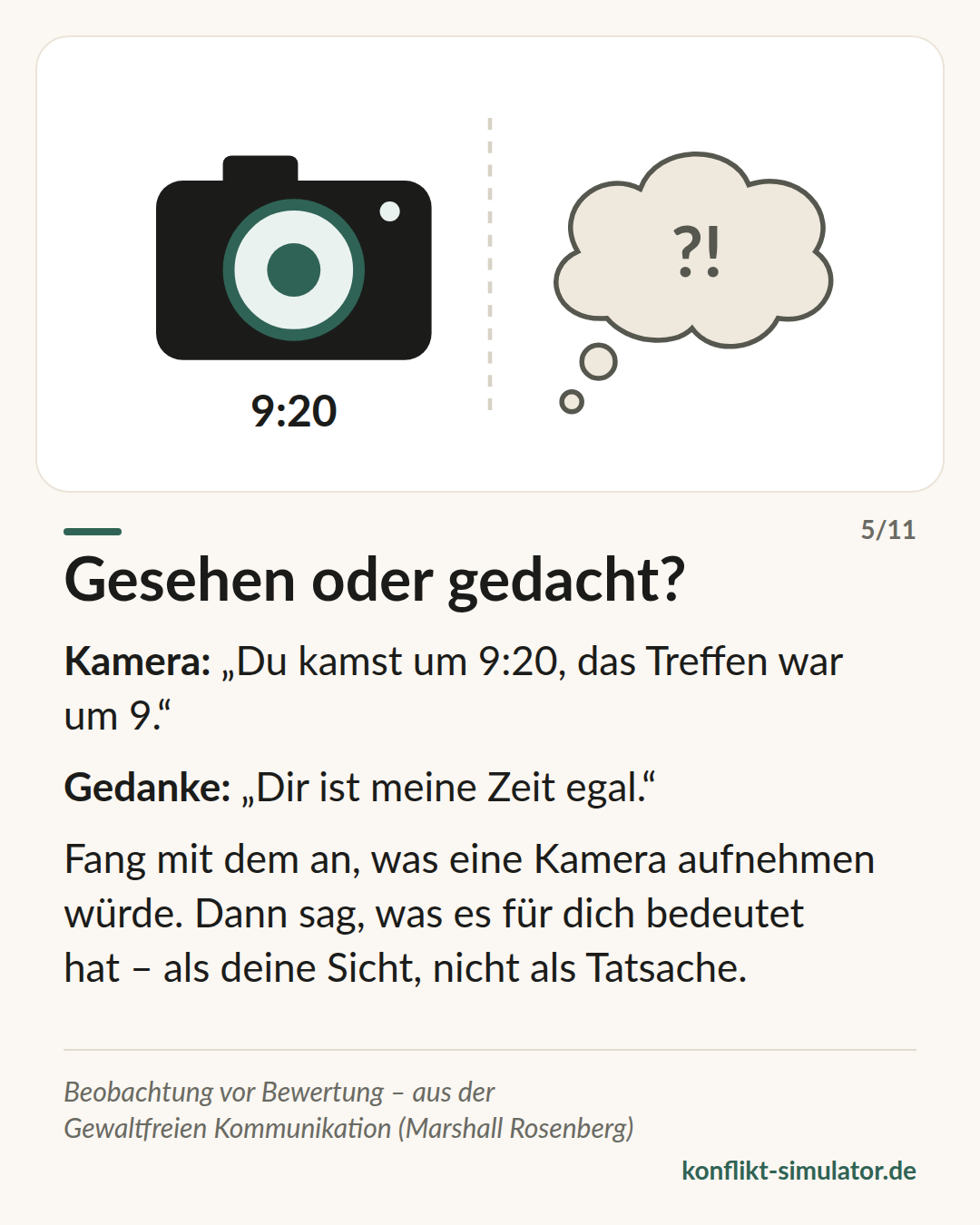 Gesehen oder gedacht?